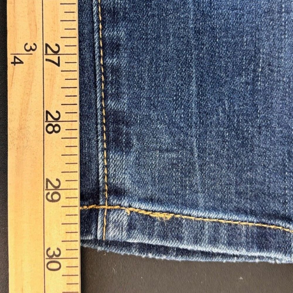 Chico's Platinum Velveteen Patch Jeggings-Slim Leg Patchwork Denim 1R - Picture 10 of 10